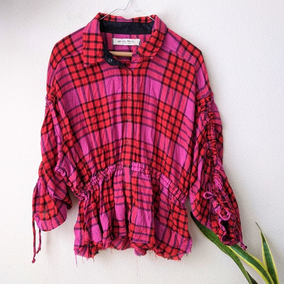 Free People Pacific Dawn Plaid Shirt • Small - Picture 4 of 10